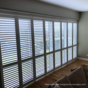 pure white window plantation shutter / blinds